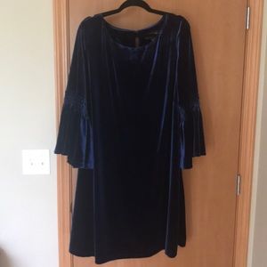 Beautiful blue velvet dress.